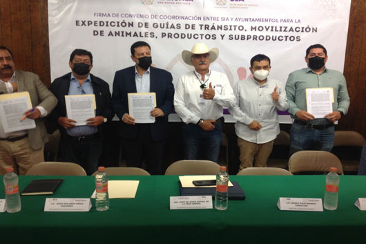 Firma SIA convenio para la creación de centros expedidores de guías de tránsito con 23 municipios