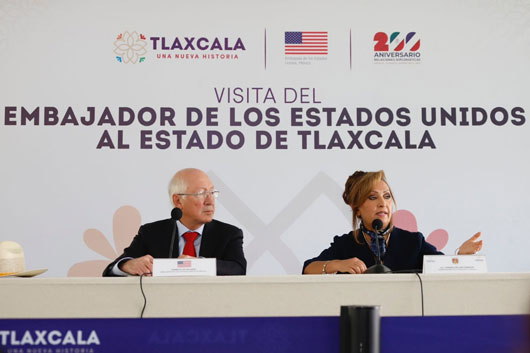 Estrechan lazos de trabajo y colaboración Tlaxcala y Estados Unidos