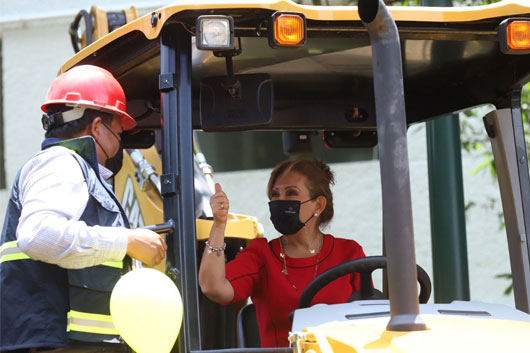 Entregó gobernadora Lorena Cuéllar 32.4 mdp en maquinaria a la SI