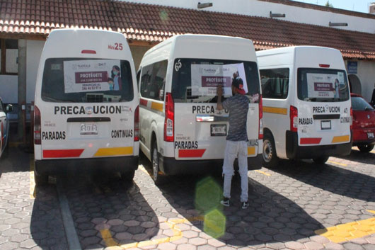 Unidades de transporte público deberán cumplir el 70% de su capacidad: SMyT