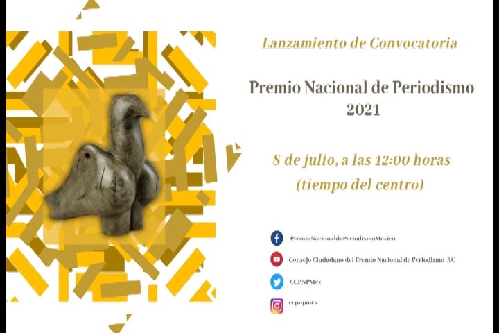 El Consejo Ciudadano del Premio Nacional de Periodismo, A.C. convoca al Premio Nacional de Periodismo 2022