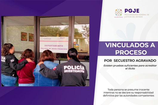 Logra MP de la PGJE vinculación a proceso ante juez por secuestro agravado