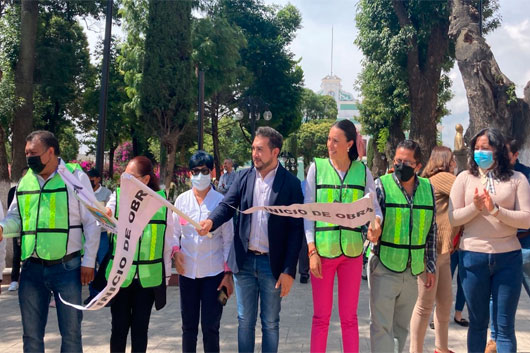 Dan banderazo de inicio al programa “Rutas Mágicas de Color” en Huamantla