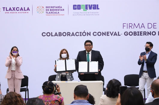 Firman convenio de colaboración Gobierno del Estado y Coneval