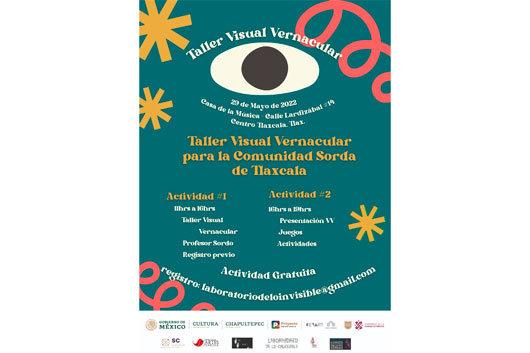 Presenta SC de Tlaxcala Taller Visual Vernacular para la comunidad sorda