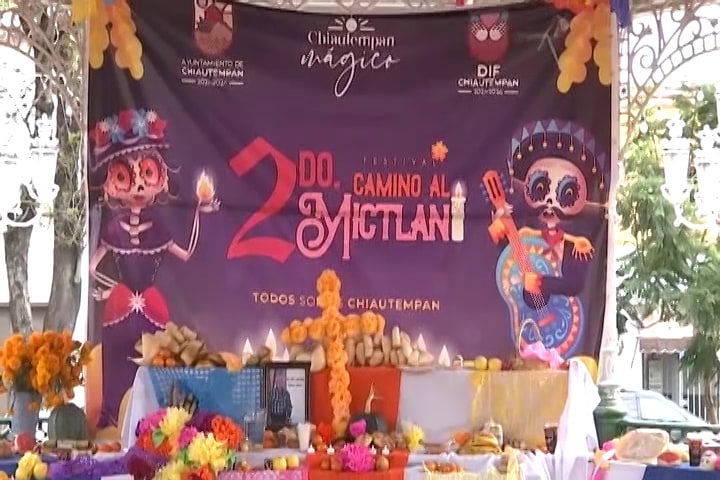 Participan más de 20 mil personas en los eventos de “Día de Muertos” en Chiautempan