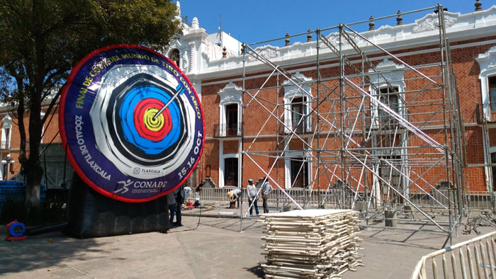 Comenzó montaje de la infraestructura para la Final de la Copa del Mundo de Tiro con Arco