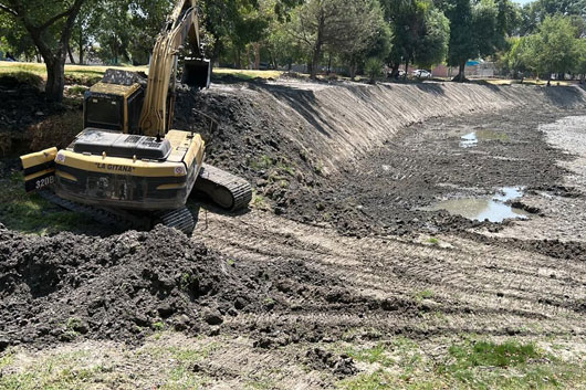 Inicia gobierno del estado rescate de cuerpo de agua en Zacatelco