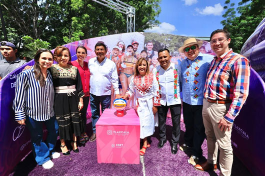 Llegó a Oaxaca Trophy tour del campeonato mundial de voleibol de playa Tlaxcala 2023