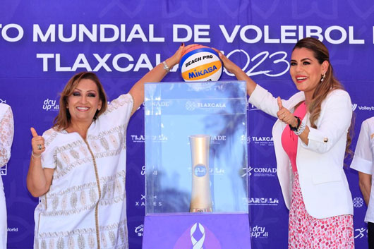 Trophy Tour llegó a Acapulco para la Promoción del Mundial de Voleibol de Playa Tlaxcala 2023