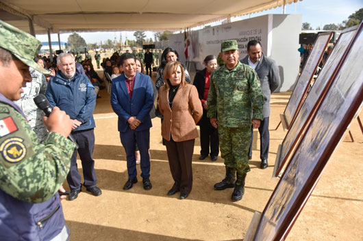 Encabezó gobernadora Lorena Cuéllar inicio de construcción de la coordinación estatal de GN