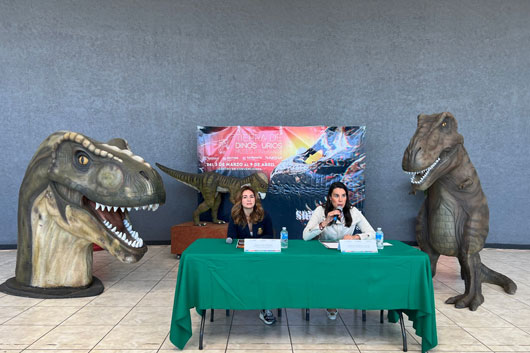 Presentan museo itinerante “Tierra de Dinosaurios” en Tlaxcala