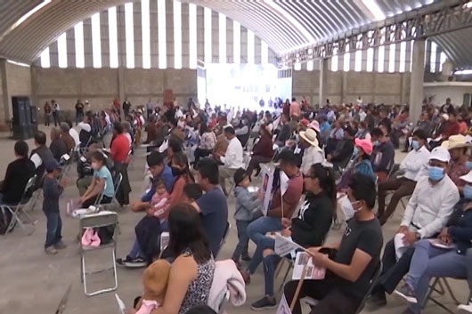 Rinden protesta promotores de Marcelo Ebrad en el Distrito I