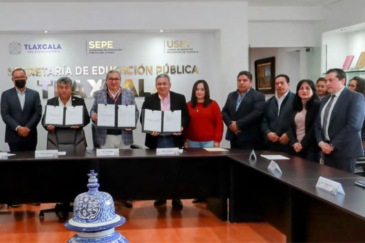 Firmaron en la SEPE-USET lineamientos para operar carrera administrativa