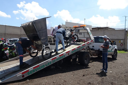 Aseguró SMyT mototaxi en Xaltocan