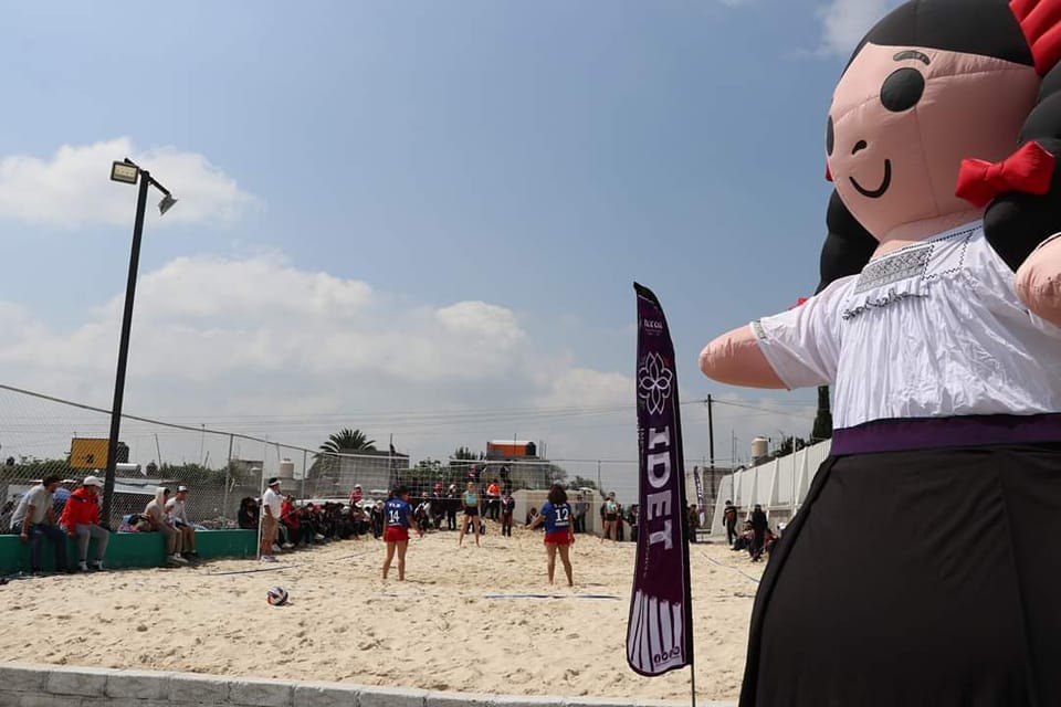 En Ixtenco se ubica la quinta cancha de voleibol de playa