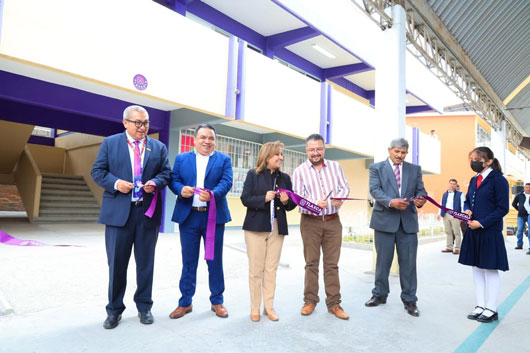 Entrega gobernadora infraestructura educativa en San Pablo del Monte