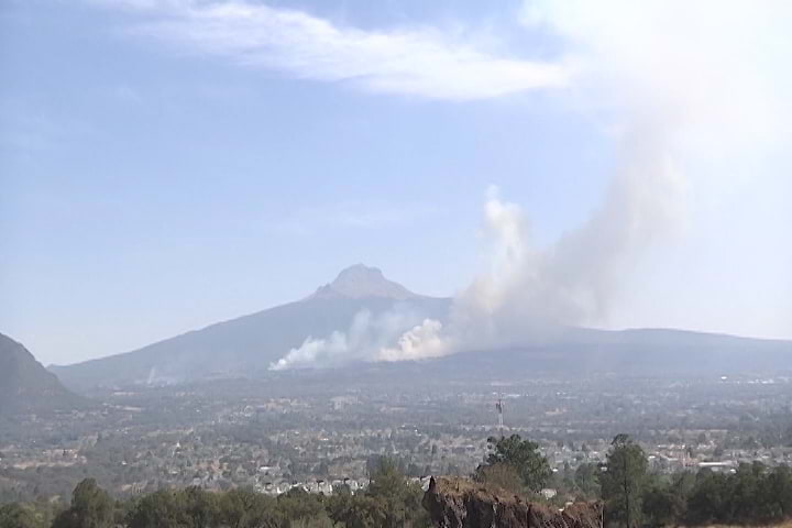 Atiende Comisión Nacional Forestal incendio en el Parque Nacional “La Malinche”