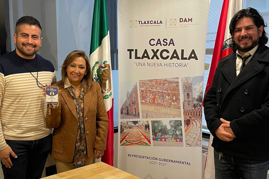 Visitó gobernadora Lorena Cuéllar Casa Tlaxcala en Nueva York