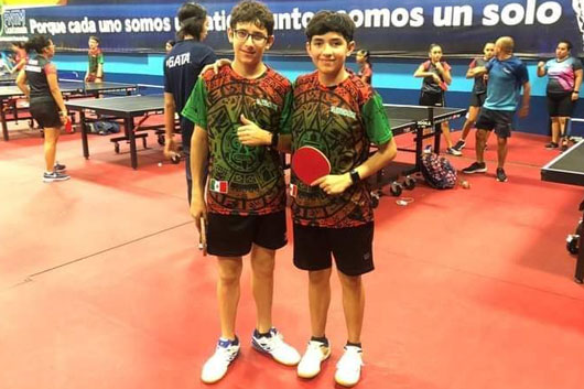 Lograron tlaxcaltecas tres medallas para México en centroamericano sub-15 de tenis de mesa