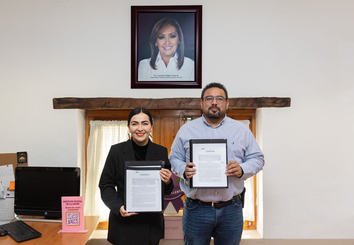 Firmó Instituto Estatal de la Mujer convenio de colaboración con Registro Civil