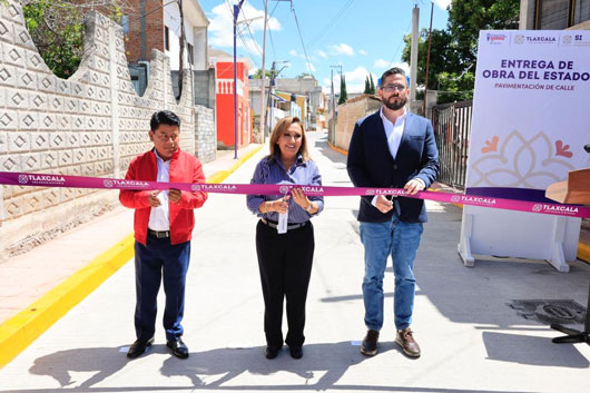 Entregó Gobernadora infraestructura vial en Zacualpan