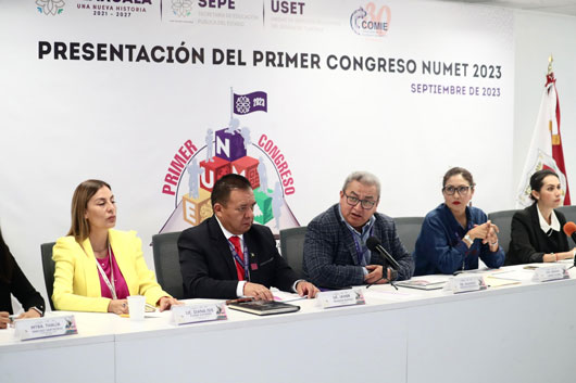 Autoridades educativas presentan el primer congreso NUMET