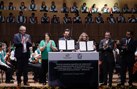 Orquesta Sinfónica y Coro IMSS Esperanza Azteca–Independencia dan primer concierto; se expande proyecto a Nuevo León, Edomex y Coahuila