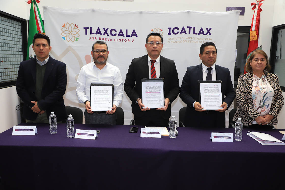 Signan convenio SSC e ICATLAX en beneficio de PPL