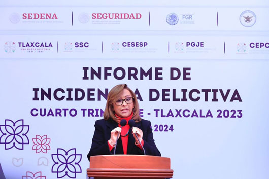 Presenta Gobierno del Estado cuarto informe trimestral de incidencia delictiva 2023