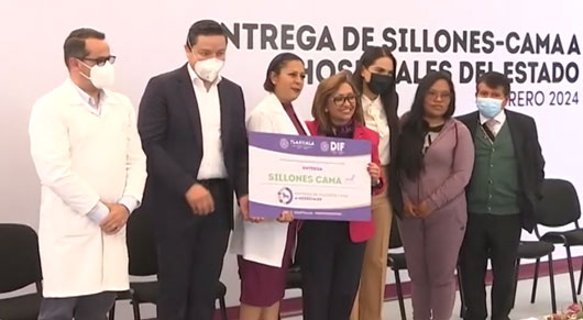 Reciben unidades hospitalarias del Sector Salud e IMSS Bienestar más de 450 sillones-cama