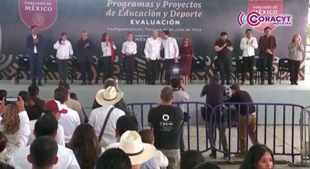 Visitó AMLO Tlaxcala para evaluar avances de los proyectos de educación y deporte