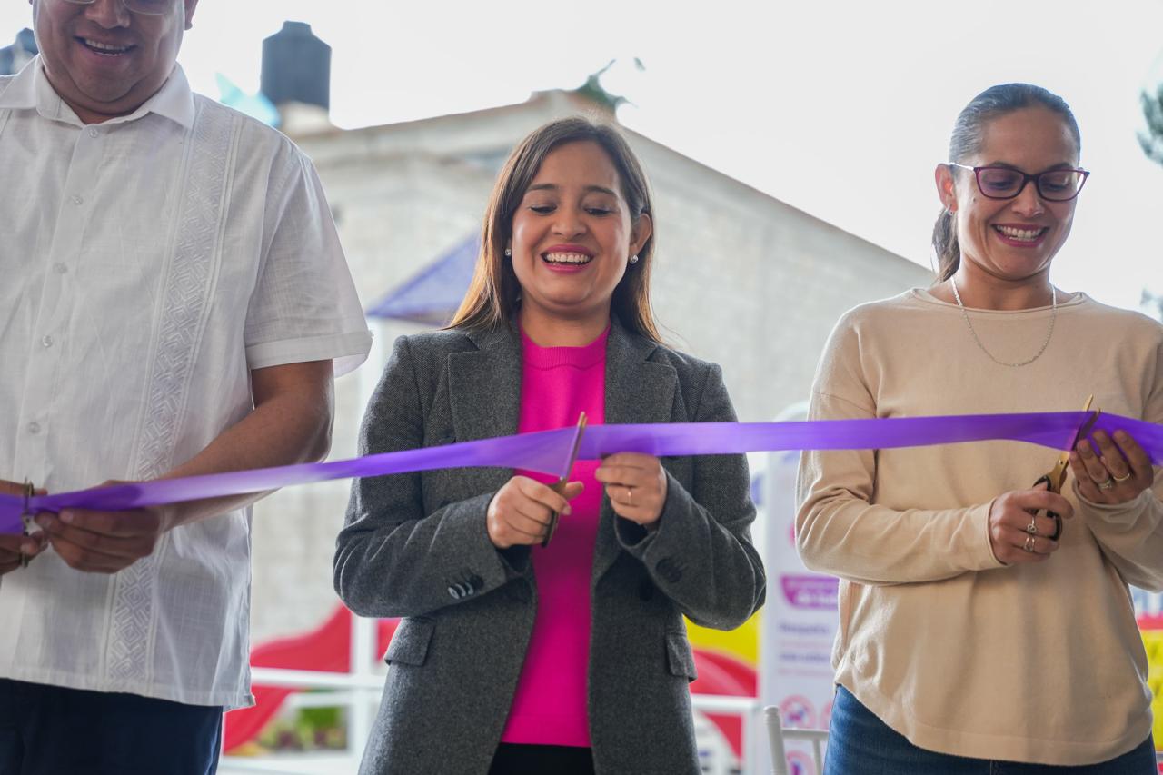 Inaugura Fernanda Espinosa de los Monteros segundo Parque Inclusivo para el Bienestar en Calpulalpan