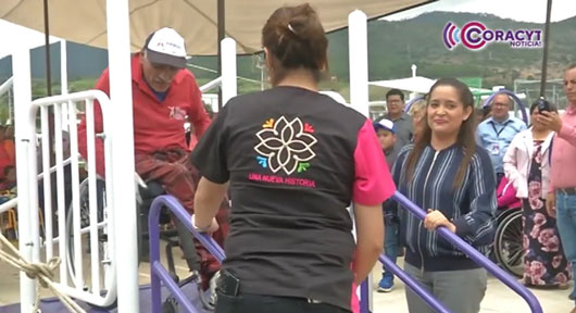 Agradecen personas con discapacidad instalación del “Parque Inclusivo para el Bienestar” en Tlaxco