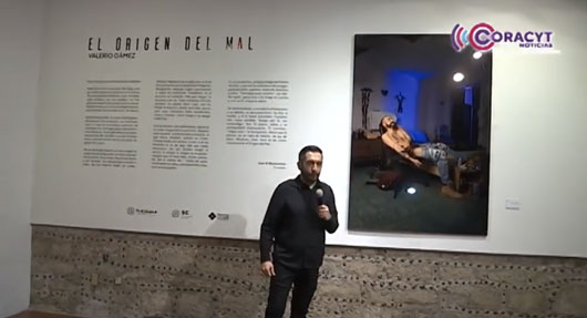 Visita “El Origen del Mal”, obra del artista Valerio Gámez