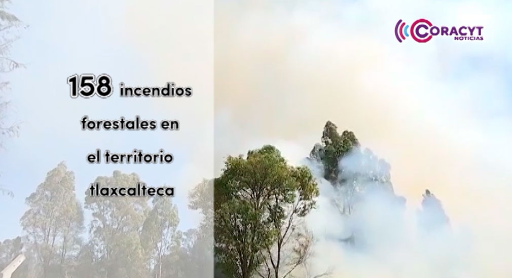 A la fecha se han registrado 158 incendios forestales en Tlaxcala