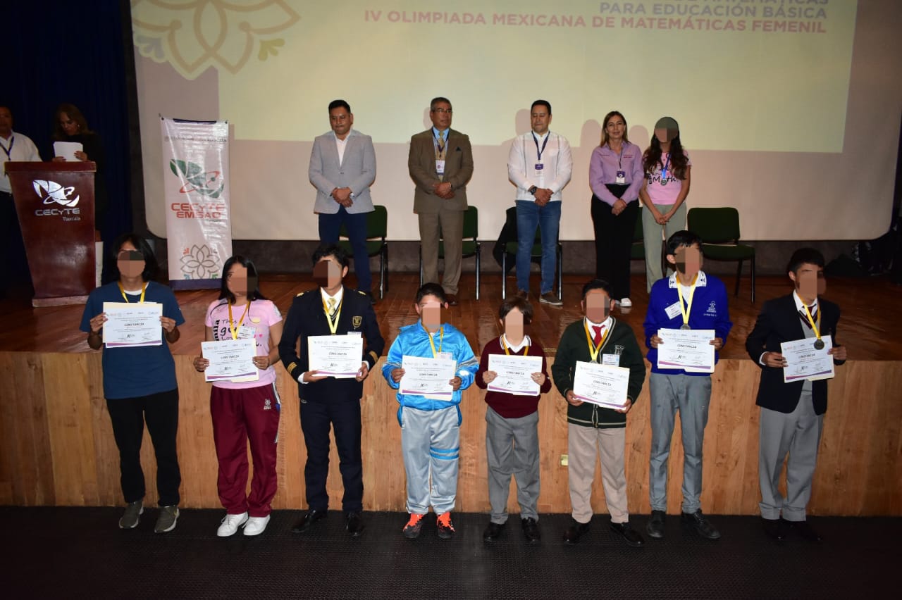 Reciben medallas estudiantes ganadores de la Olimpiada Mexicana de Matemáticas