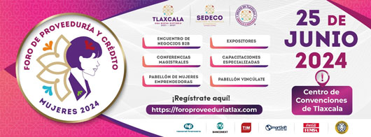 SEDECO invita al foro de proveeduría y crédito - mujeres 2024