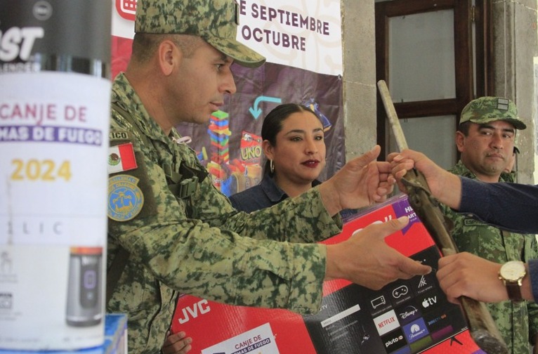 Por cuarto año consecutivo, superan Sesesp y Sedena meta del canje de armas