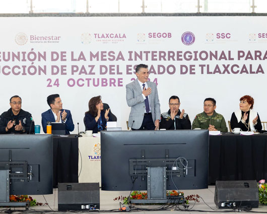 Tlaxcala de Xicohténcatl fungió como anfitrión de la 8ª Mesa Interregional para la Construcción de Paz del Estado