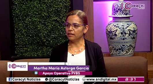 En el estudio de “Coracyt Noticias”, la operativo del ITEA, Martha María Astorga