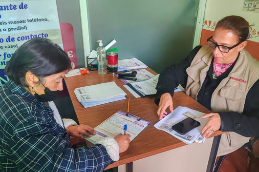 En Tlaxcala avanza registro a Pensión Mujeres Bienestar; en curso, programa Salud Casa por Casa