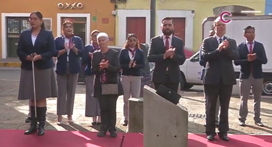 Rindió honores a la bandera el Ayuntamiento de Benito Juárez y la SI