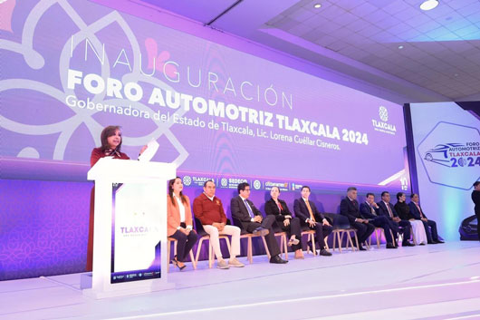 Inauguró gobernadora Lorena Cuéllar “Foro Automotriz Tlaxcala 2024”