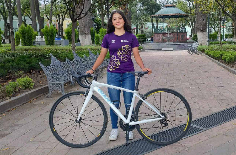 Natalia Pineda le mejor ciclista de Tlaxcala