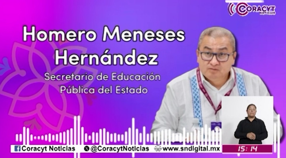 Entrevista con el Secretario de Educación Pública del Estado, Homero Meneses Hernández