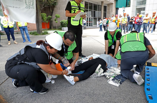 Capacitación y simulacros, herramientas fundamentales del quehacer en Primeros Auxilios: IMSS