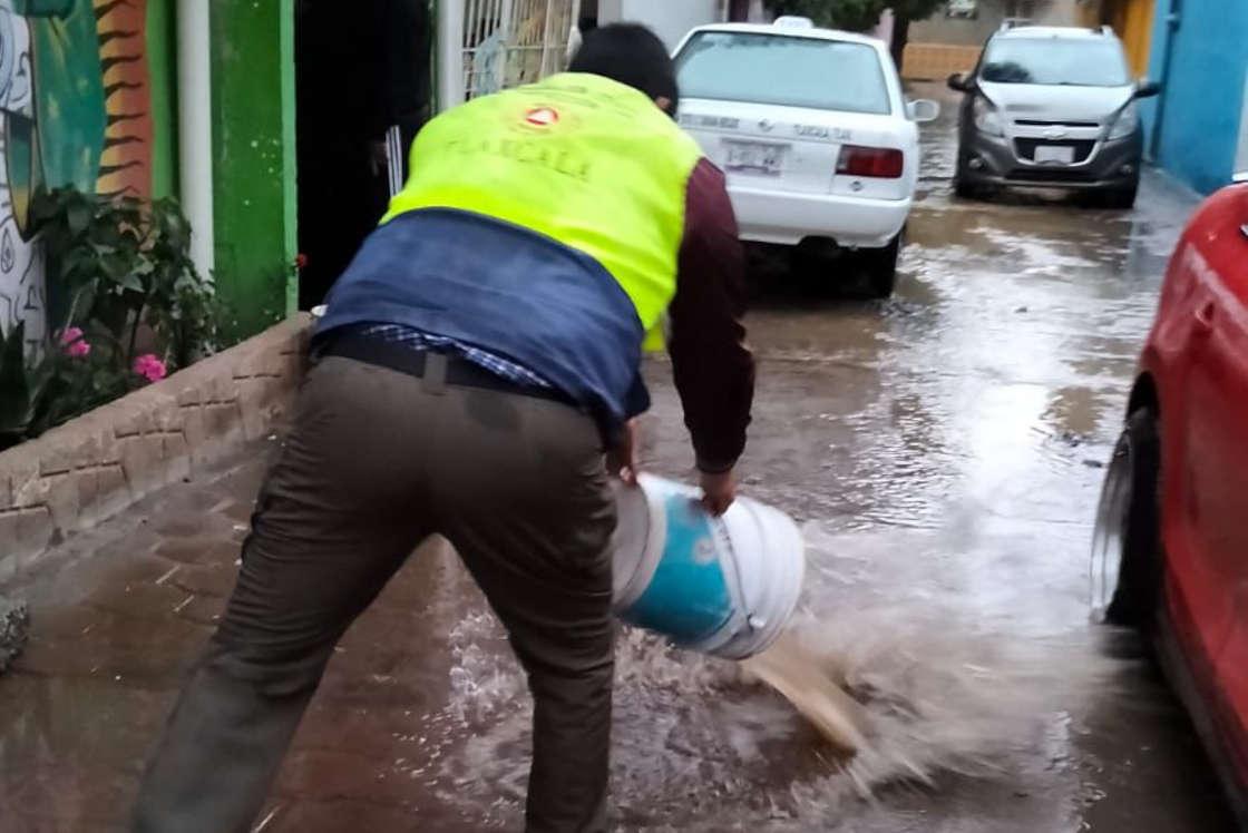 Atendió CEPC afectaciones por lluvia en Tlaxcala