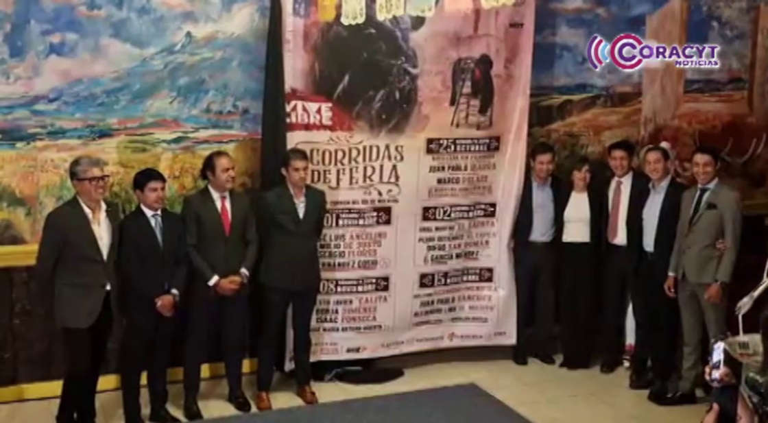 Develaron el cartel taurino de “Tlaxcala, la Feria de Ferias 2025” 