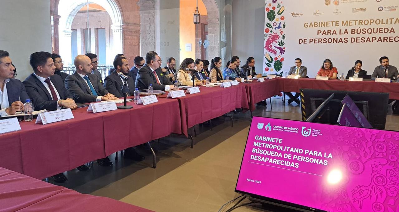 Tlaxcala participa en el Gabinete Metropolitano de Búsqueda de Personas Desaparecidas en la CDMX